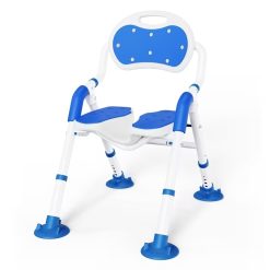 Non-Slip Shower Chair with Backrest
