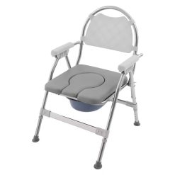 Foldable Stainless Steel Commode Chair